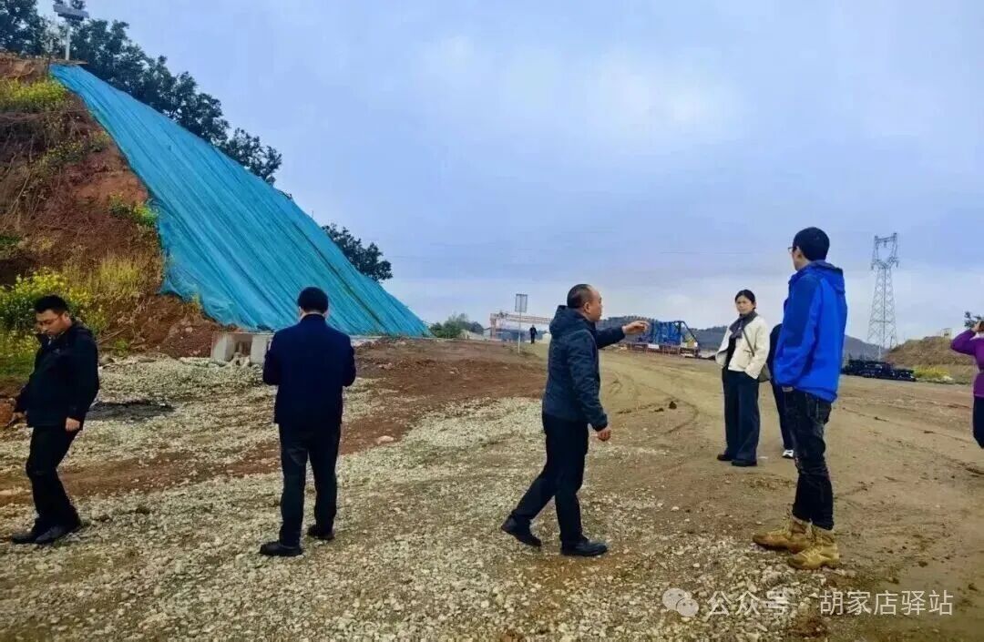 县资乐高速指挥部来集益镇开展三改道路规划